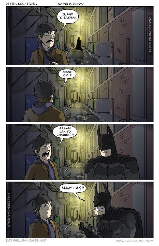 Nawet Batman miewa problemy z internetem