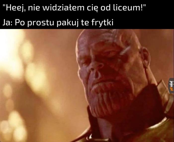 Ja do kolegi z liceum (obaj jesteśmy po humanie)
