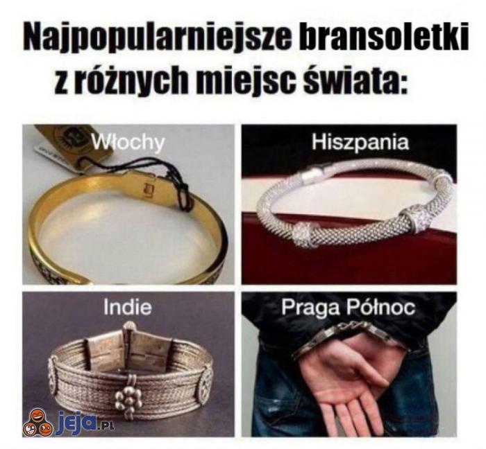 Bransoletki z różnych krajów