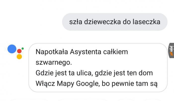 Asystent Google to śmieszek