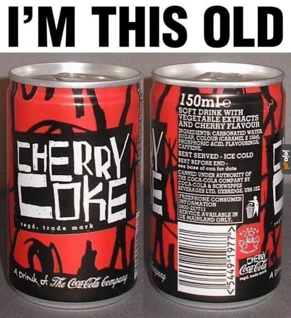 Była dużo lepsza niż dzisiejsza Cola Cherry