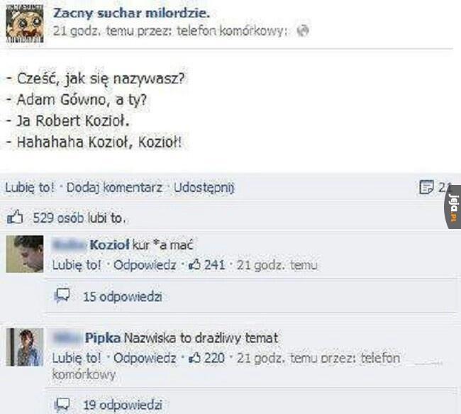 Z nazwiskami nie ma żartów