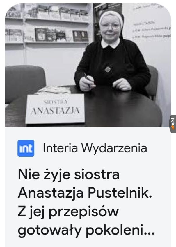 Taka smutna trochę wiadomość...