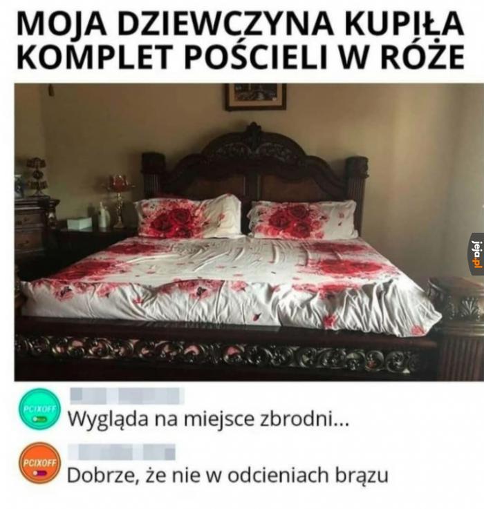 Całe szczęście, że w nie w białym kolorze