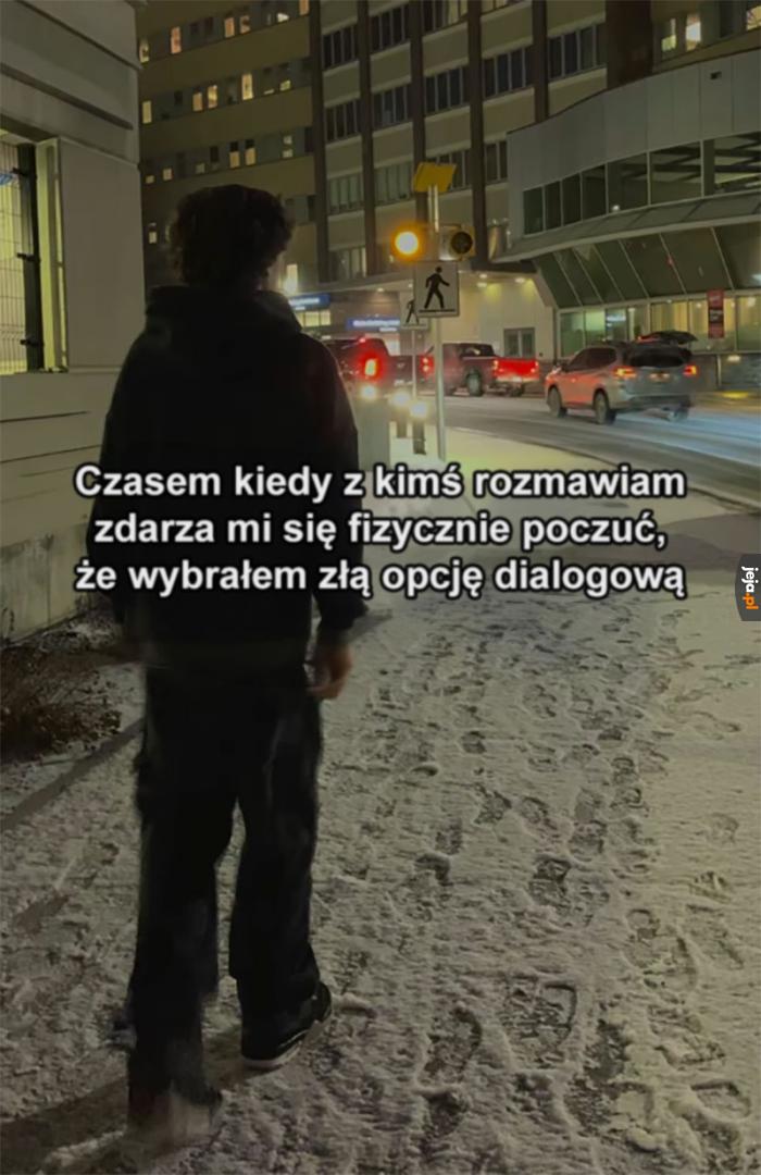 Prawie widzę minusy nad głową rozmówcy