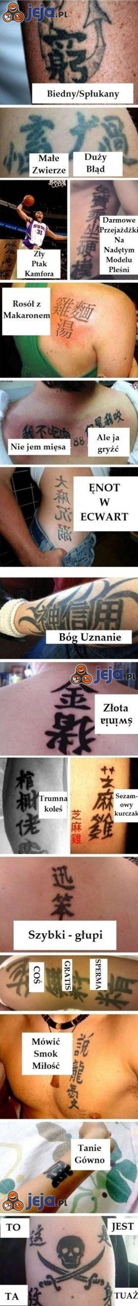 Tatuaż w języku, którego nie znasz