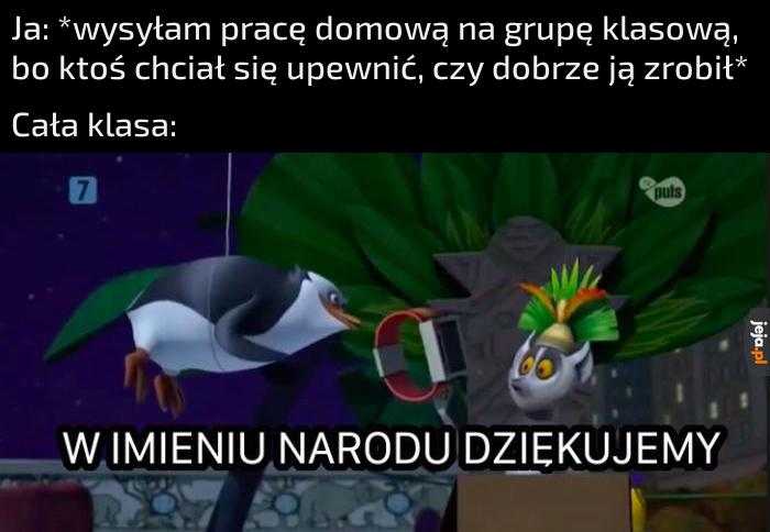 A potem wszyscy dostają jedynki za ściąganie