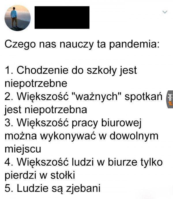 Lekcja z pandemii