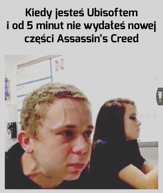 Kolejny Assassin wisi w powietrzu