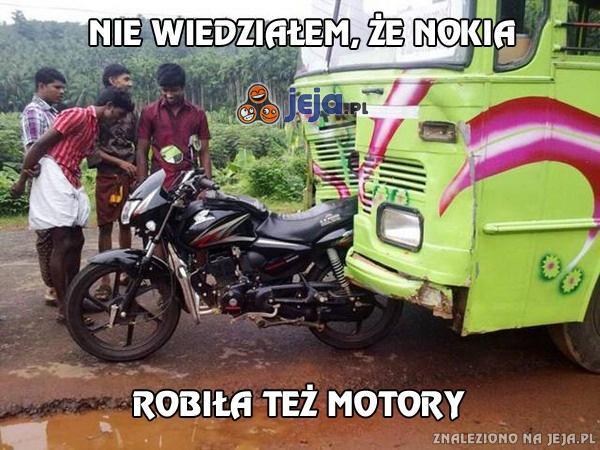 Nie wiedziałem, że Nokia robiła też motory