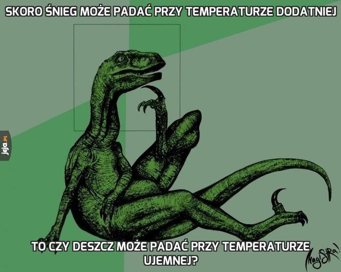 Skoro śnieg może padać przy temperaturze dodatniej