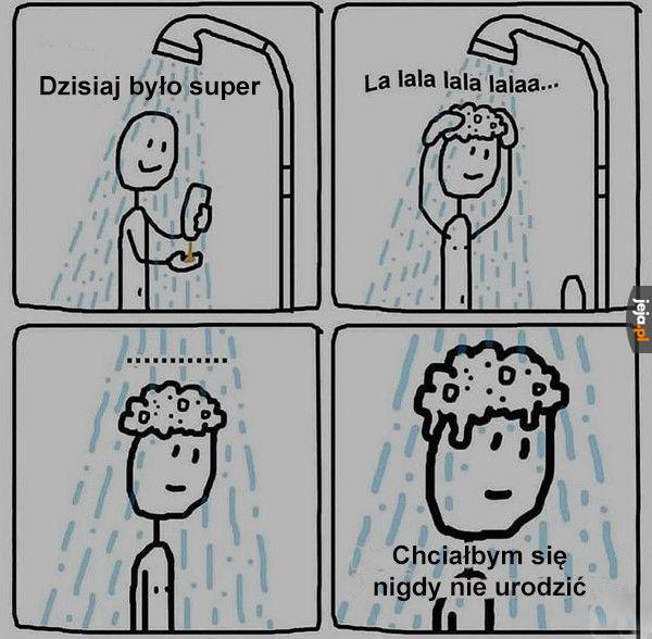 Przykry prysznic