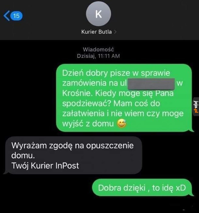 Dziękuję, miłościwy panie