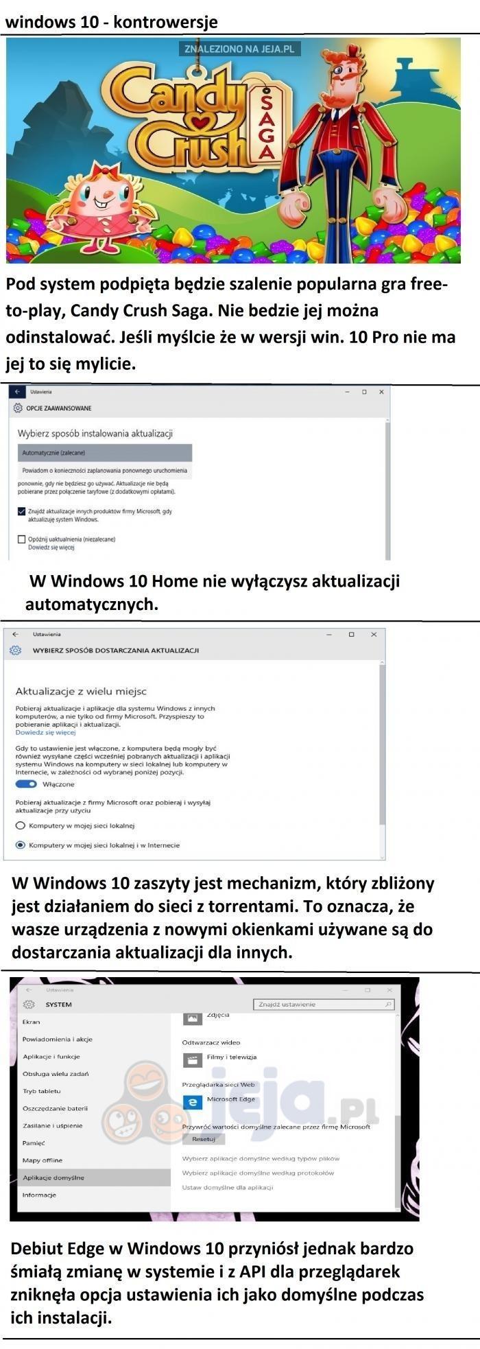 Kontrowersyjny Windows 10