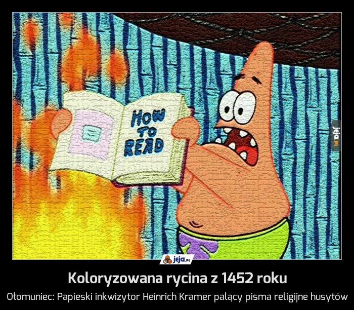 Koloryzowana rycina z 1452 roku