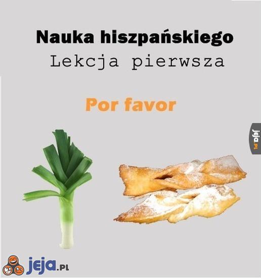 Język hiszpański - Lekcja 1