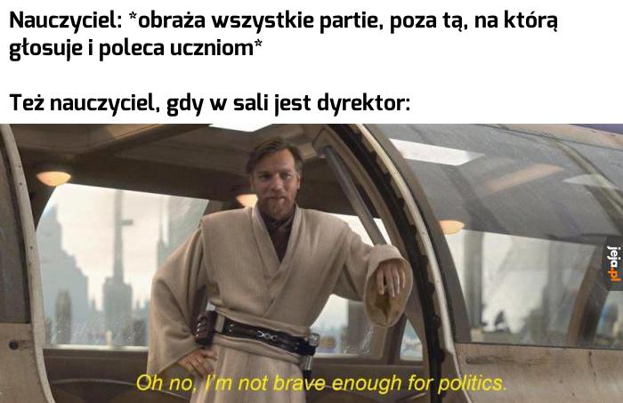 Partie polityczne nie interesują mnie