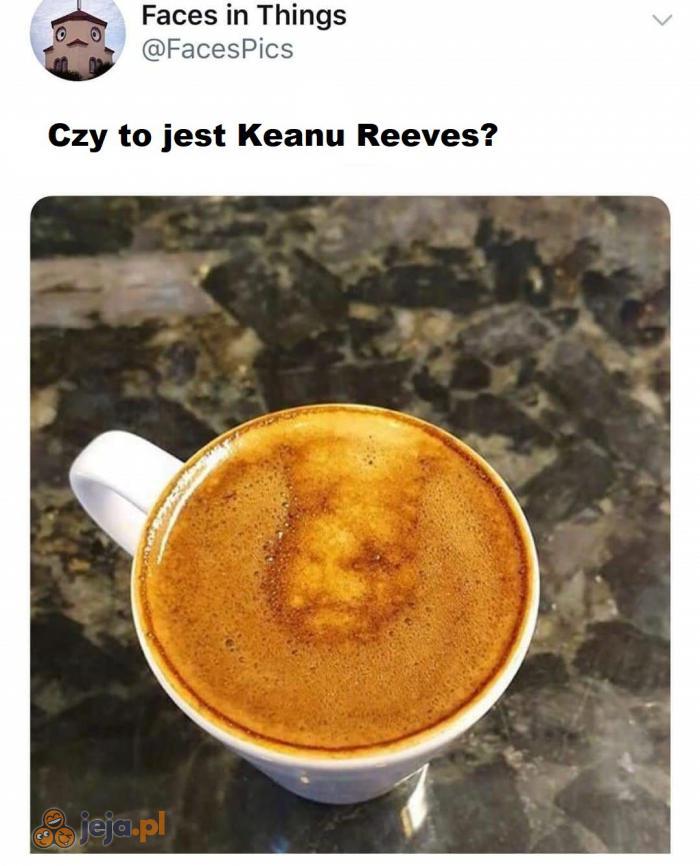 Keanu objawił się w kawie