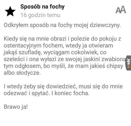 Sposób na fochy