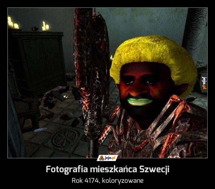 Fotografia mieszkańca Szwecji