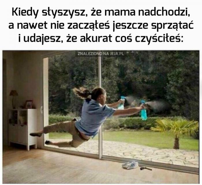 Mama? O, a ja akurat myłem...