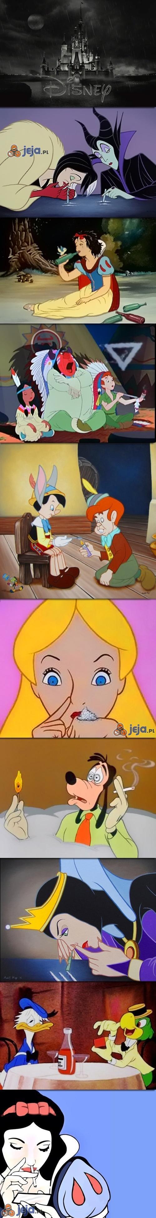 Gdyby postacie z Disneya odkryły narkotyki