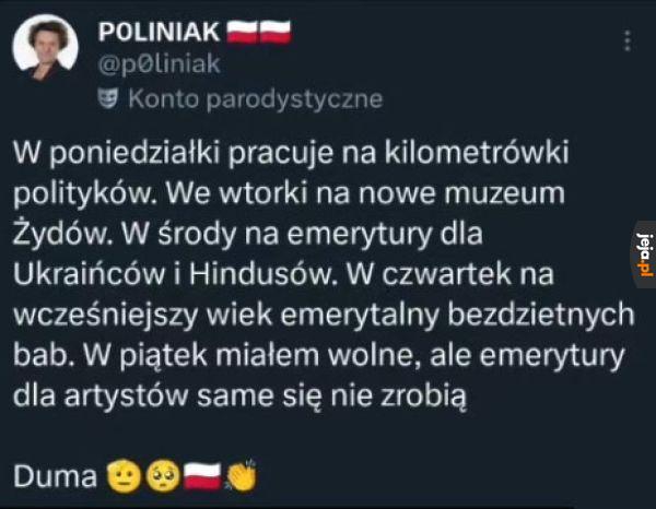 W soboty w sumie też powinniśmy na coś pracować