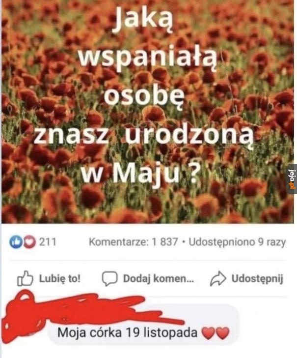 To niezłe urodziny w maju