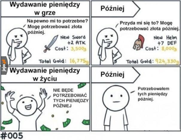 Powinienem być taki oszczędny w realu