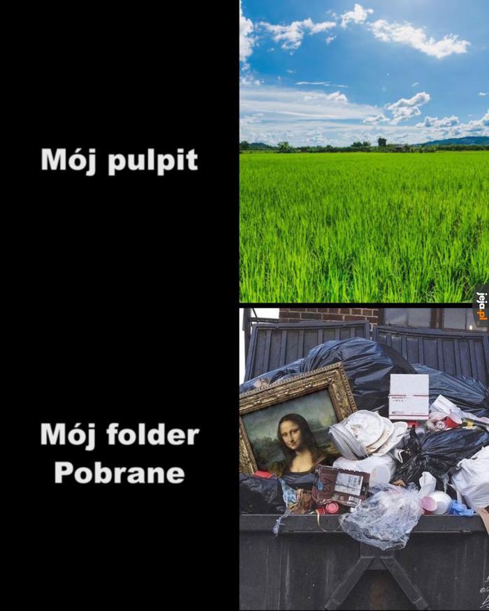 Są tam antyczne pliki z poprzedniej dekady