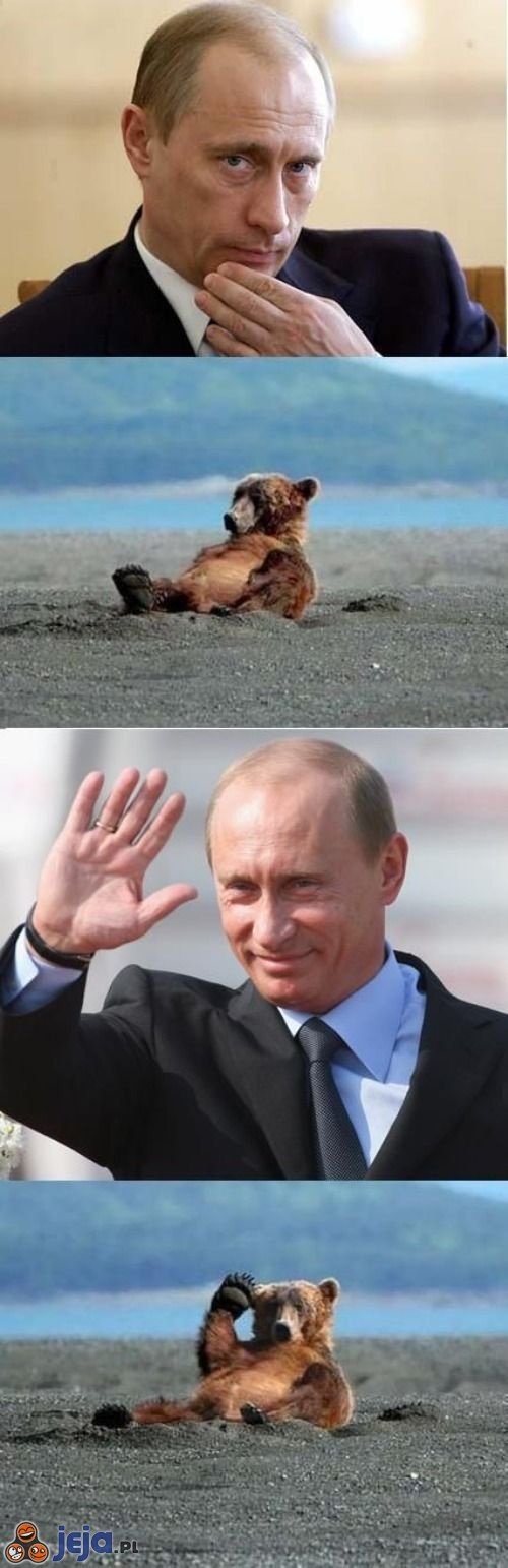 Putin i niedźwiadek