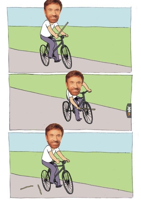 Chuck Norris na rowerze