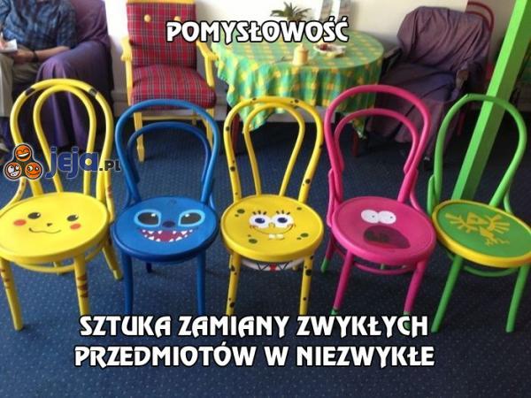 Pomysłowość i krzesła