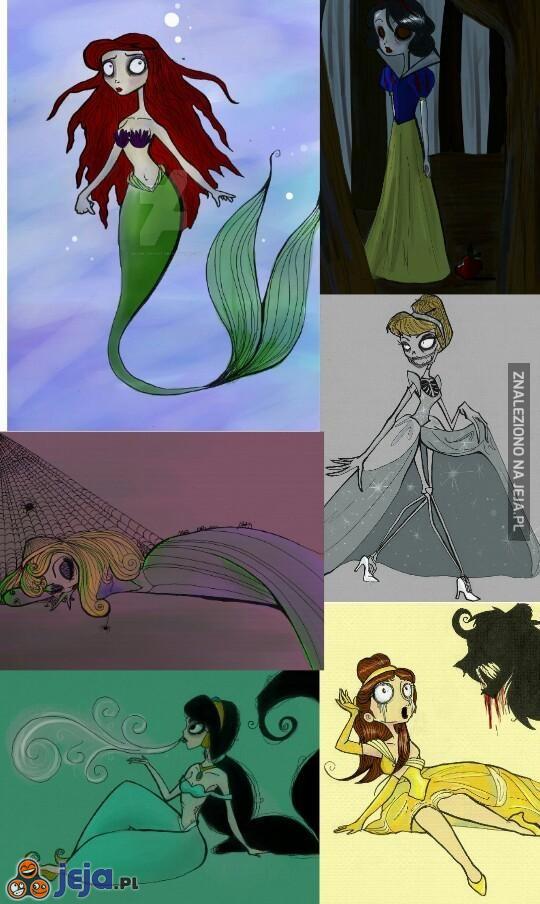Gdyby księżniczki Disneya miały kreskę Burtona