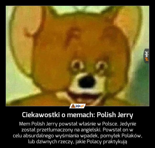 Ciekawostki o memach: Polish Jerry