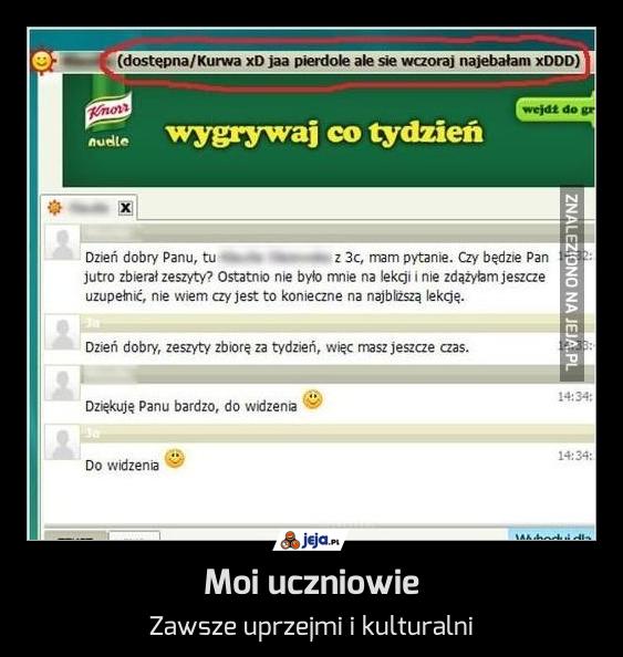 Moi uczniowie