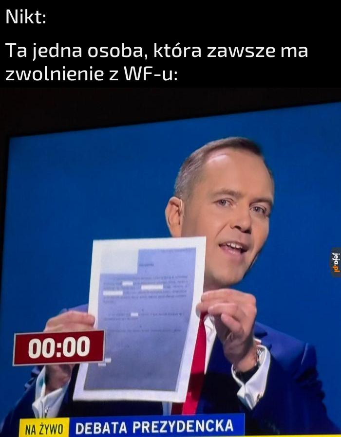 Akurat gdy jest gorąco i trzeba biegać