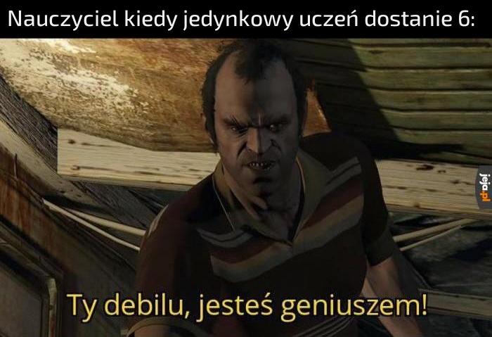Nauczyciel i jedynkowy uczeń