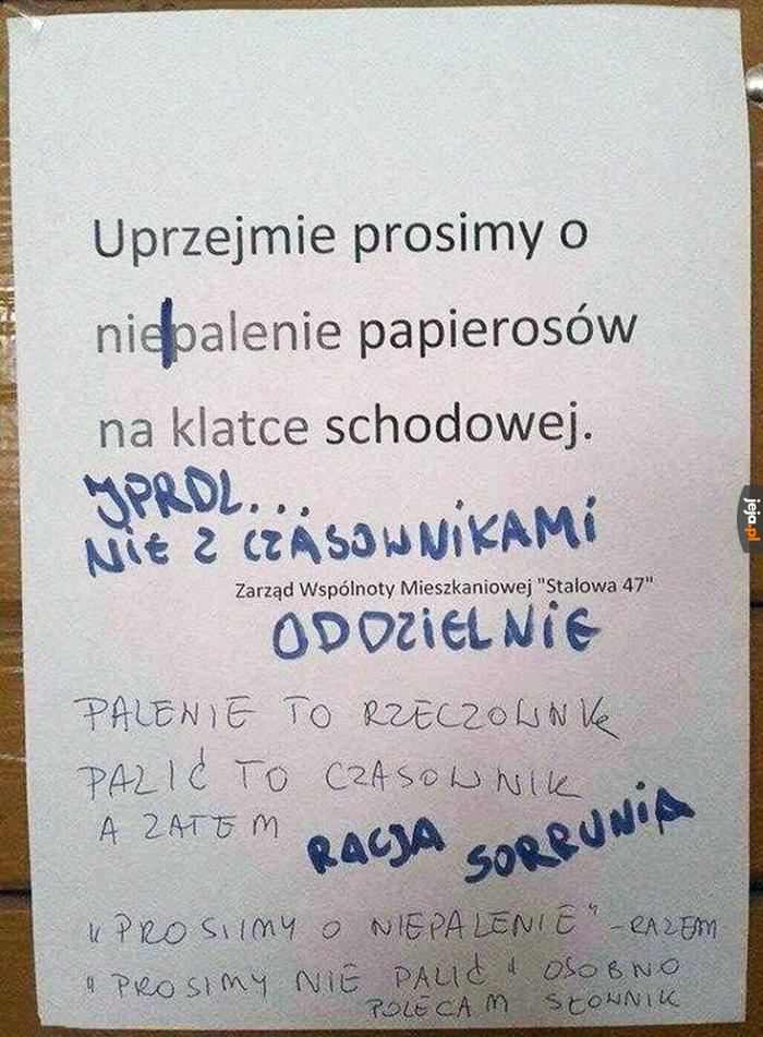 Mądrala się znalazł