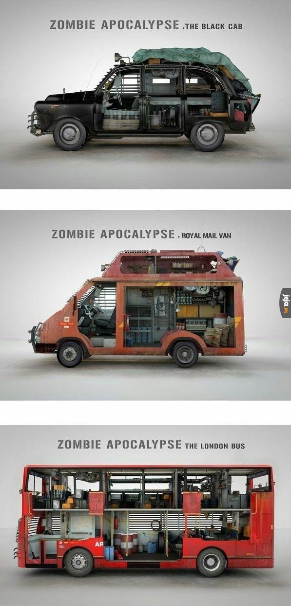 Auta na wypadek apokalipsy zombie