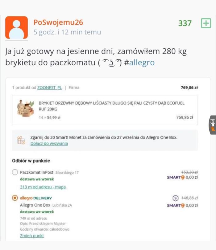 Powodzenia panie kurierze