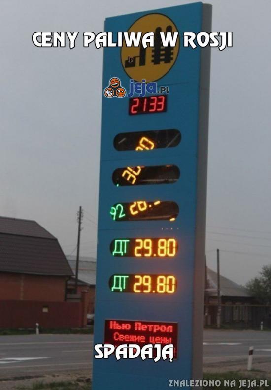 Ceny paliwa w Rosji