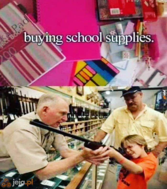 Kupowanie szkolnej wyprawki