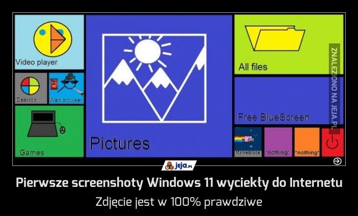 Pierwsze screenshoty Windows 11 wyciekły do Internetu