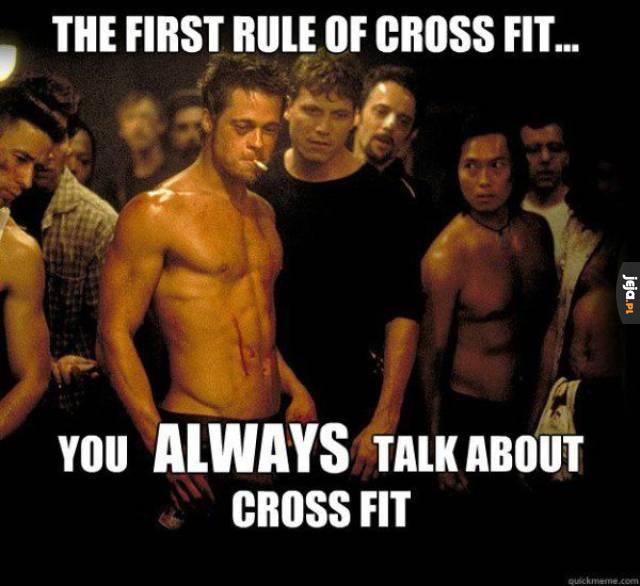 Pierwsza zasada cross fitu