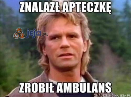 Znalazł apteczkę