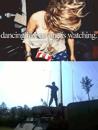 Tańcowanie, gdy nikt nie patrzy