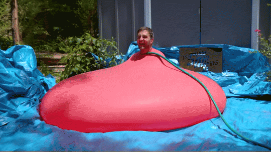 Wielki balon z wodą