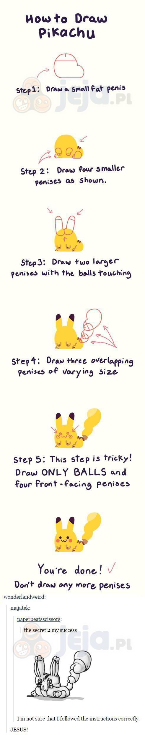 Jak narysować Pikachu