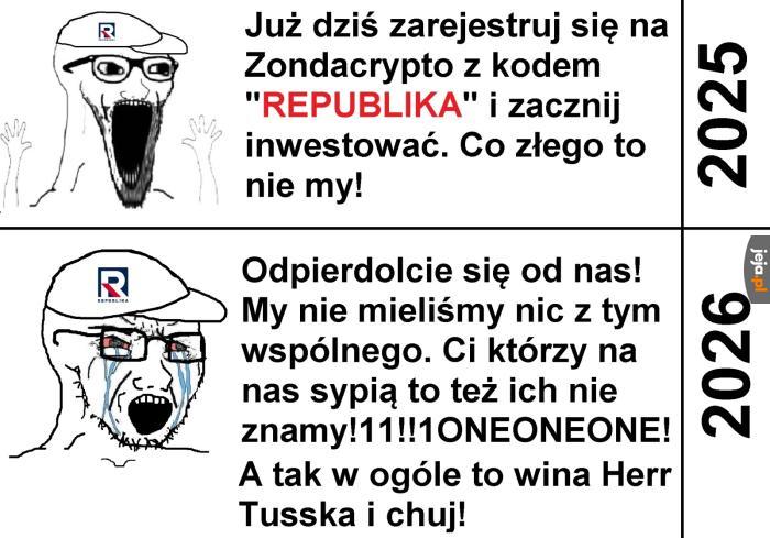 Krótka historia współpracy TV Republika z Zondacrypto